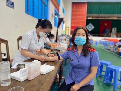 Hiến máu tình nguyện - một nghĩa cử cao đẹp của Công đoàn Viện kiểm sát nhân dân thành phố Tam Kỳ