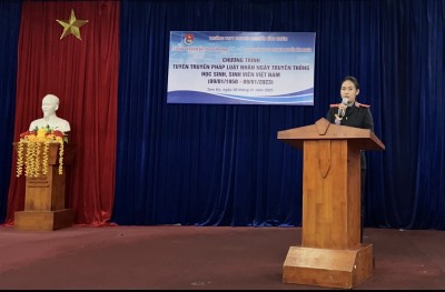 Chi đoàn VKSND tỉnh Quảng Nam tổ chức chương trình tuyên truyền pháp luật nhân Ngày truyền thống Học sinh, Sinh viên Việt Nam (09/01/1950 – 09/01/2023)