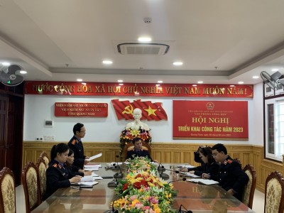 Phòng Kiểm sát việc giải quyết các vụ, việc dân sự, hôn nhân và gia đình (Phòng 9) tổ chức Hội nghị triển khai Chương trình công tác năm 2023.