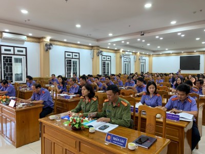 VIỆN KIỂM SÁT NHÂN DÂN TỈNH QUẢNG NAM TỔ CHỨC HỘI NGHỊ TẬP HUẤN, HƯỚNG DẪN VỀ BẢO VỆ BÍ MẬT NHÀ NƯỚC