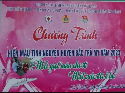 ĐOÀN VIÊN CÔNG ĐOÀN VKSND HUYỆN BẮC TRÀ MY  THAM GIA HIẾN MÁU