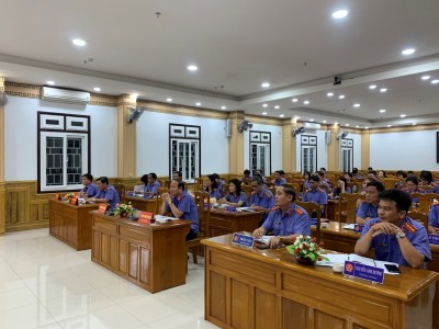 VIỆN KIỂM SÁT NHÂN DÂN TỈNH QUẢNG NAM TỔ CHỨC GIAO BAN TRỰC TUYẾN THÁNG 3 NĂM 2023