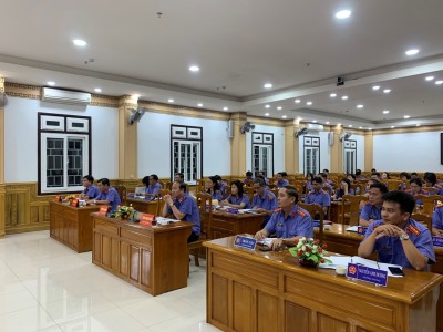 VKSND tỉnh Quảng Nam tổ chức giao ban trực tuyến tháng 4 năm 2023