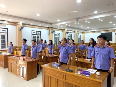 CHI BỘ AN NINH – GIAM GIỮ - PHÚC THẨM  TỔ CHỨC LỄ KẾT NẠP ĐẢNG