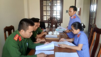 VKSND huyện Hiệp Đức trực tiếp kiểm sát công tác Thi hành án hình sự tại Cơ quan THAHS Công an huyện; công tác tiếp nhận, giải quyết nguồn tin về tội phạm ở Cơ quan CSĐT Công an huyện
