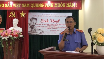 Sinh hoạt tuyên truyền về thân thế, cuộc đời, sự nghiệp vẻ vang của Chủ tịch Hồ Chí Minh