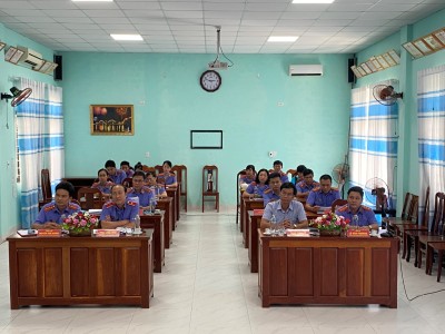 Viện kiểm sát nhân dân thị xã Điện Bàn tổ chức Hội nghị sơ kết công tác kiểm sát 6 tháng đầu năm 2023