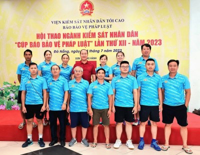Đoàn VKSND tỉnh Quảng Nam đạt thành tích cao trong Hội thao ngành Kiểm sát nhân dân "Cúp Báo Bảo vệ pháp luật" lần thứ XII