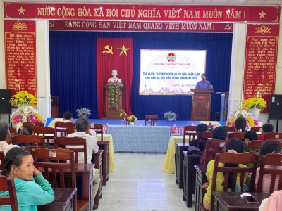 Tập huấn, tuyên truyền và tư vấn pháp luật cho cán bộ, hội viên nông dân năm 2023.