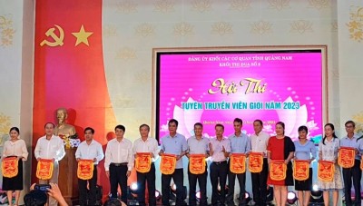 Đảng ủy VKSND tỉnh Quảng Nam tham gia Hội thi “Tuyên truyền viên giỏi năm 2023"tại Khối thi đua số 2 - Đảng uỷ Khối các cơ quan tỉnh