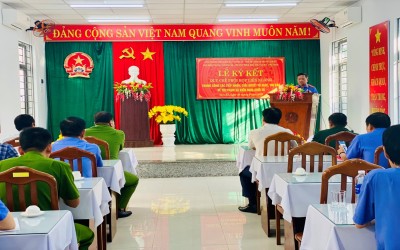 Viện kiểm sát nhân dân thành phố Tam Kỳ chủ trì tổ chức Lễ ký kết  Quy chế phối hợp về tiếp nhận, giải quyết nguồn tin về tội phạm