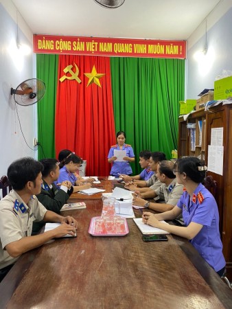 TRỰC TIẾP KIỂM SÁT TẠI CHI CỤC THI HÀNH ÁN  DÂN SỰ HUYỆN QUẾ SƠN