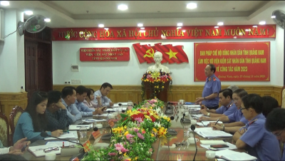 BAN PHÁP CHẾ HỘI ĐỒNG NHÂN DÂN TỈNH QUẢNG NAM LÀM VIỆC VỚI VIỆN KIỂM SÁT NHÂN DÂN TỈNH QUẢNG NAM