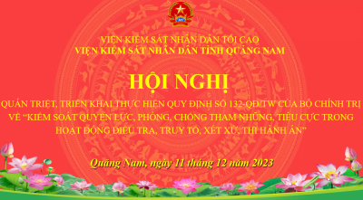 HỘI NGHỊ QUÁN TRIỆT, TRIỂN KHAI THỰC HIỆN QUY ĐỊNH 132-QĐ/TW CỦA BỘ CHÍNH TRỊ