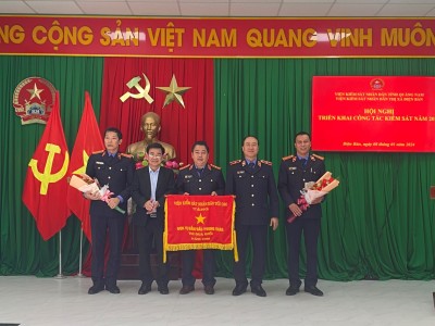 Viện kiểm sát nhân dân thị xã Điện Bàn, tỉnh Quảng Nam tổ chức thành công Hội nghị triển khai công tác năm 2024