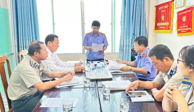 VKSND thành phố Tam Kỳ phúc tra việc thực hiện  Kết luận trực tiếp kiểm sát công tác thi hành án dân sự