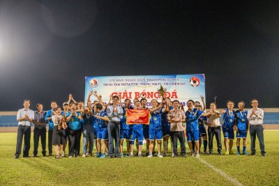 Tổng kết, trao thưởng Giải bóng đá Tranh cúp Tứ Hùng cán bộ, công nhân, viên chức, người lao động thị xã Điện Bàn năm 2024