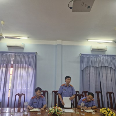 VKSND huyện Hiệp Đức tham gia họp liên ngành  giải quyết nguồn tin về tội phạm
