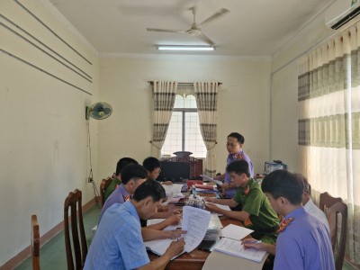 VIỆN KIỂM SÁT NHÂN DÂN HUYỆN HIỆP ĐỨC TRỰC TIẾP KIỂM SÁT VIỆC TIẾP NHẬN NGUỒN TIN VỀ TỘI PHẠM VÀ THI HÀNH ÁN HÌNH SỰ TẠI ỦY BAN NHÂN DÂN CẤP XÃ