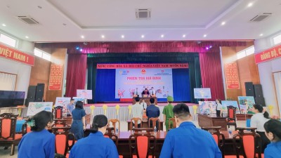 Chi đoàn VKSND tỉnh Quảng Nam phối hợp tổ chức "Phiên toà giả định" tại huyện Quế Sơn