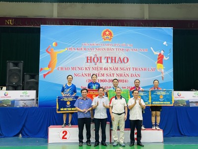 Hội thao ngành Kiểm sát Quảng Nam năm 2024 thành công tốt đẹp