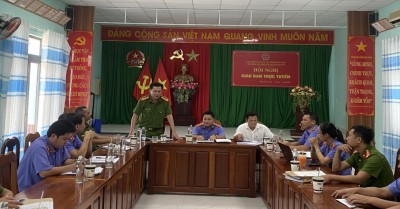 VKSND thị xã Điện Bàn tổ chức họp liên ngành giải quyết các nguồn tin, vụ án hình sự phức tạp