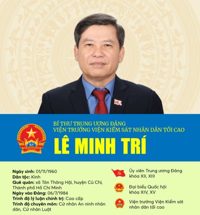 Đồng chí Lê Minh Trí được Ban Chấp hành Trung ương Đảng bầu bổ sung Ủy viên Ban Bí thư Trung ương Đảng khóa XIII