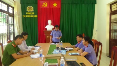 Viện kiểm sát nhân dân huyện Thăng Bình tiến hành trực tiếp kiểm sát công tác thi hành án hình sự tại cộng đồng