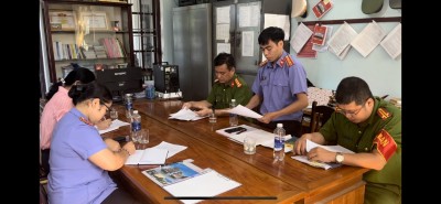 VKSND huyện Đông Giang trực tiếp kiểm sát việc tiếp nhận,  giải quyết nguồn tin về tội phạm tại Cơ quan Cảnh sát điều tra  Công an huyện Đông Giang năm 2024