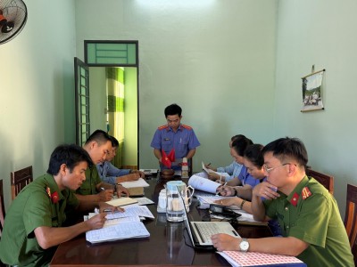 VKSND huyện Phú Ninh trực tiếp kiểm sát công tác thi hành án  hình sự ngoài cộng dồng tại Ủy ban nhân dân xã Tam Thành