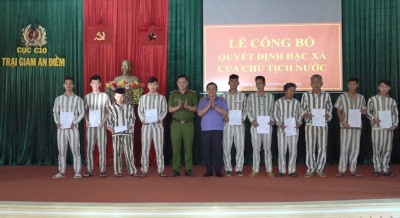 Lãnh đạo VKSND tỉnh Quảng Nam dự lễ công bố quyết định đặc xá năm 2024