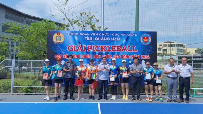 Công đoàn VKSND tỉnh Quảng Nam tham gia giải Pickleball cán bộ, công chức, viên chức, lao động tỉnh Quảng Nam năm 2024