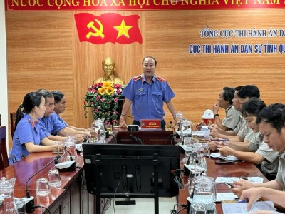 Viện kiểm sát nhân dân tỉnh Quảng Nam tiến hành trực tiếp kiểm sát Cục Thi hành án dân sự tỉnh Quảng Nam