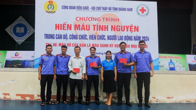 Công đoàn VKSND tỉnh Quảng Nam tham gia hiến máu tình nguyện