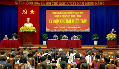 VIỆN TRƯỞNG VKSND TỈNH QUẢNG NAM BÁO CÁO TẠI KỲ HỌP THỨ 28 HĐND TỈNH QUẢNG NAM