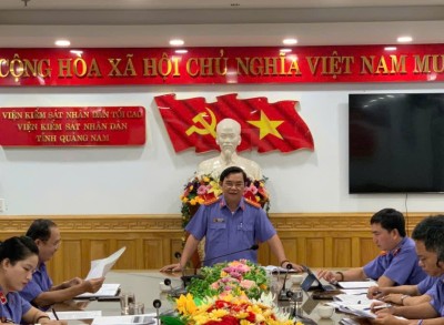 VIỆN KIỂM SÁT NHÂN DÂN TỈNH QUẢNG NAM TỔ CHỨC HỌP GÓP Ý DỰ THẢO  BÁO CÁO TỔNG KẾT CÔNG TÁC NĂM 2024