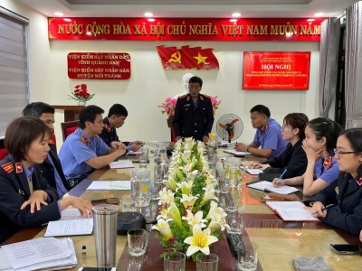 Chi bộ VKSND huyện Núi Thành tổng kết công tác Đảng năm 2024