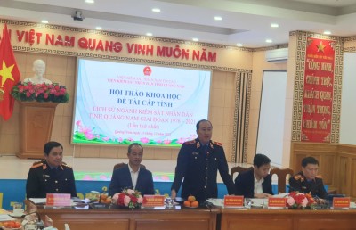 VKSND tỉnh Quảng Nam tổ chức Hội thảo khoa học  thực hiện đề tài cấp tỉnh