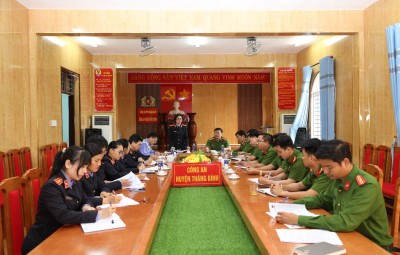 Viện kiểm sát – Cơ quan điều tra công an huyện Thăng Bình họp liên ngành rà soát, đối chiếu danh sách về các vụ án, vụ việc đang quản lý, thụ lý