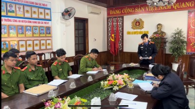 VKSND huyện Đông Giang trực tiếp kiểm sát công tác  tạm giữ, giạm giam và thi hành án phạt tù tại Phân trại thuộc Trại tạm giam Công an tỉnh đóng trên địa bàn huyện Đông Giang, tỉnh Quảng Nam