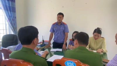 VKSND huyện Núi Thành trực tiếp kiểm sát việc tiếp nhận, giải quyết nguồn tin về tội phạm và kiểm sát việc thi hành án hình sự tại các xã