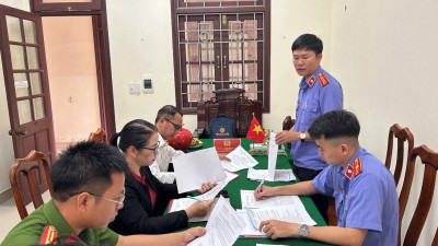 VKSND huyện Hiệp Đức trực tiếp kiểm sát nguồn tin về tội phạm và thi hành án treo tại ủy ban nhân dân các xã, thị trấn