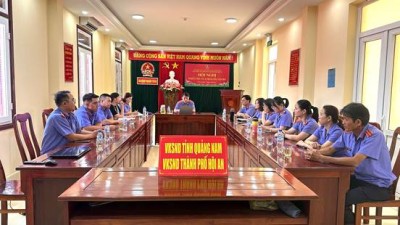 Viện kiểm sát nhân dân thành phố Hội An  tổ chức Hội nghị sơ kết công tác 6 tháng đầu năm 2025
